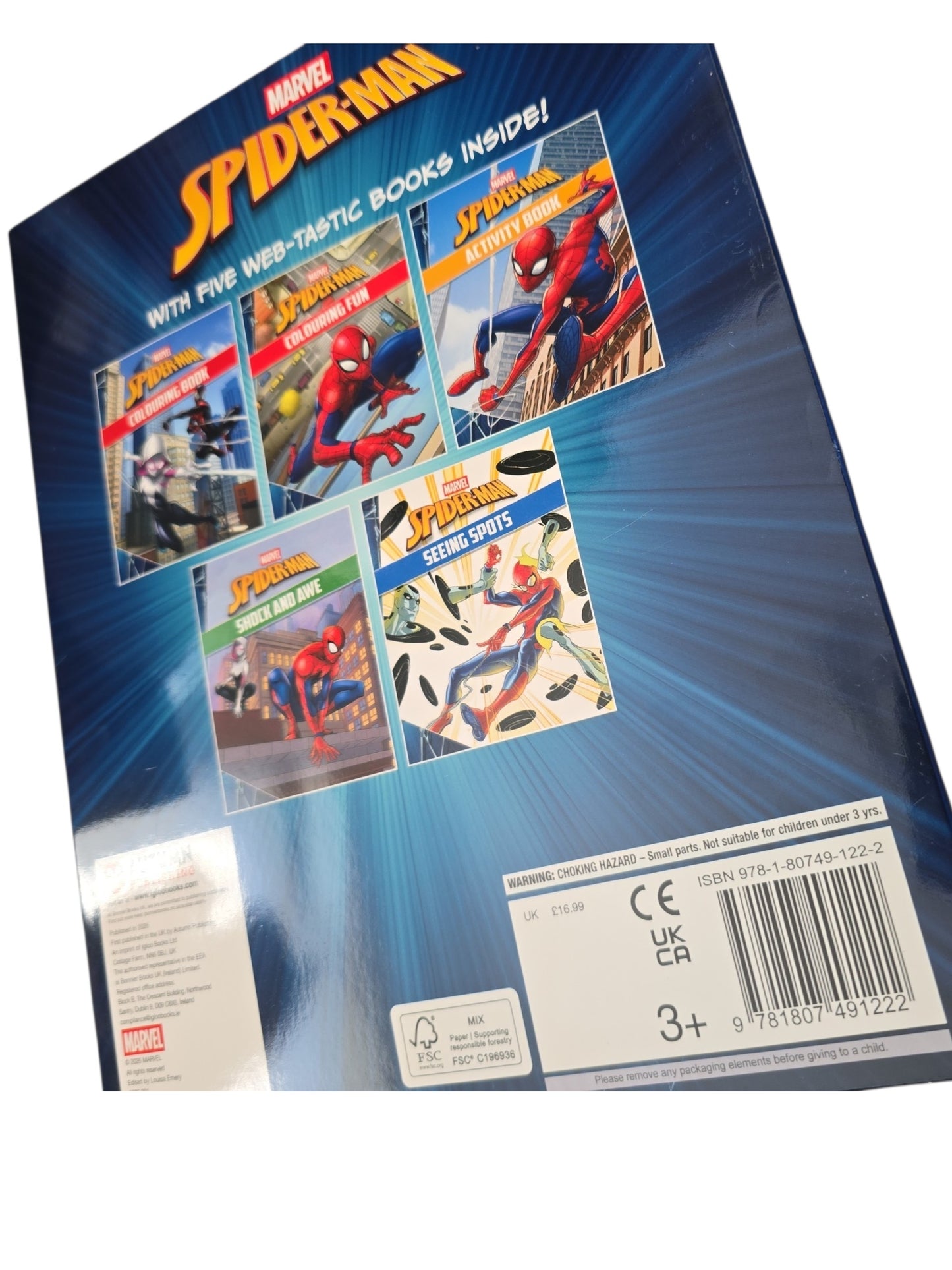Spiderman Book & Colouring 5 Piece Set