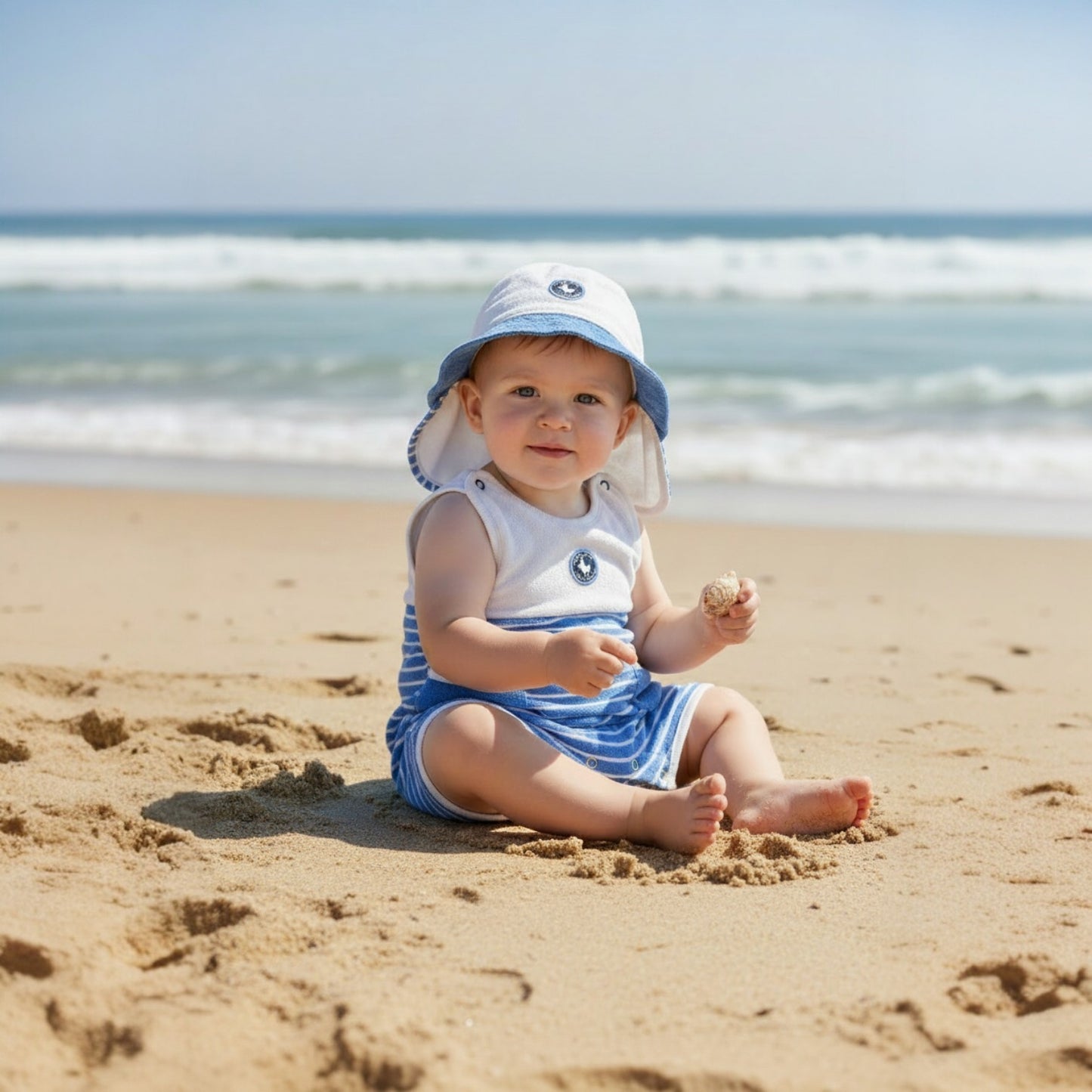 Beach Romper & Hat