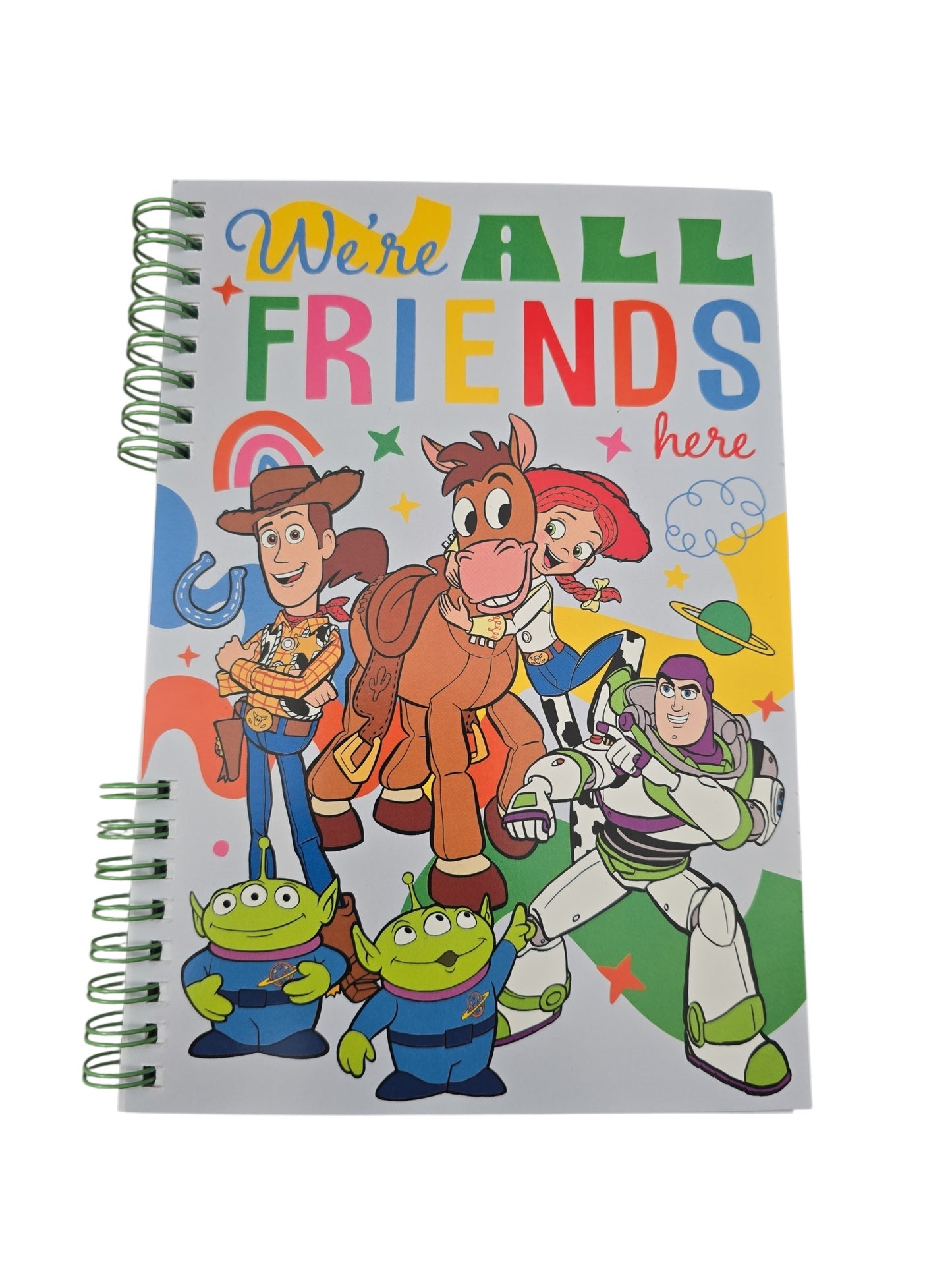 Toy Story "We're all friends here" Spiral Note Pad A5