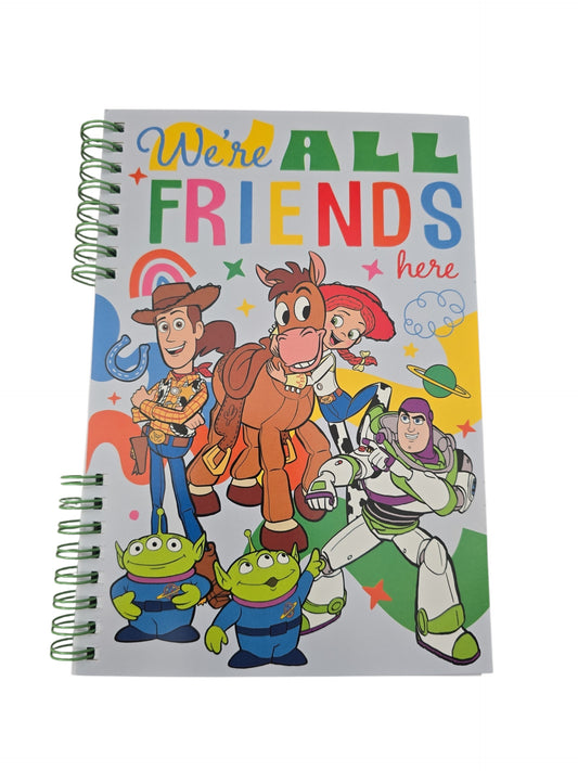 Toy Story "We're all friends here" Spiral Note Pad A5