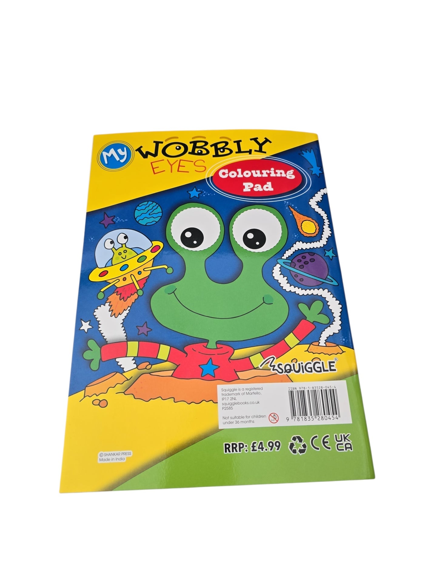 Wobbly Eyes Funny Aliens Colouring Book