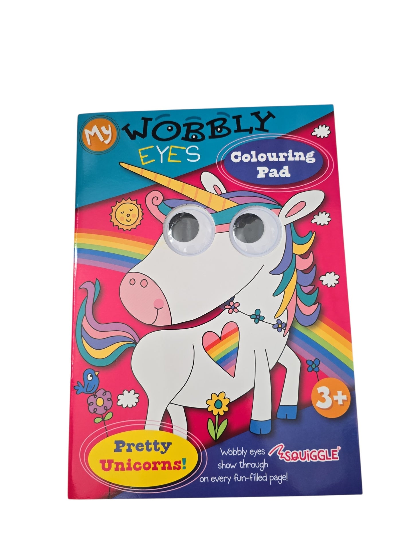 Wobbly Eyes Unicorn Colouring Book