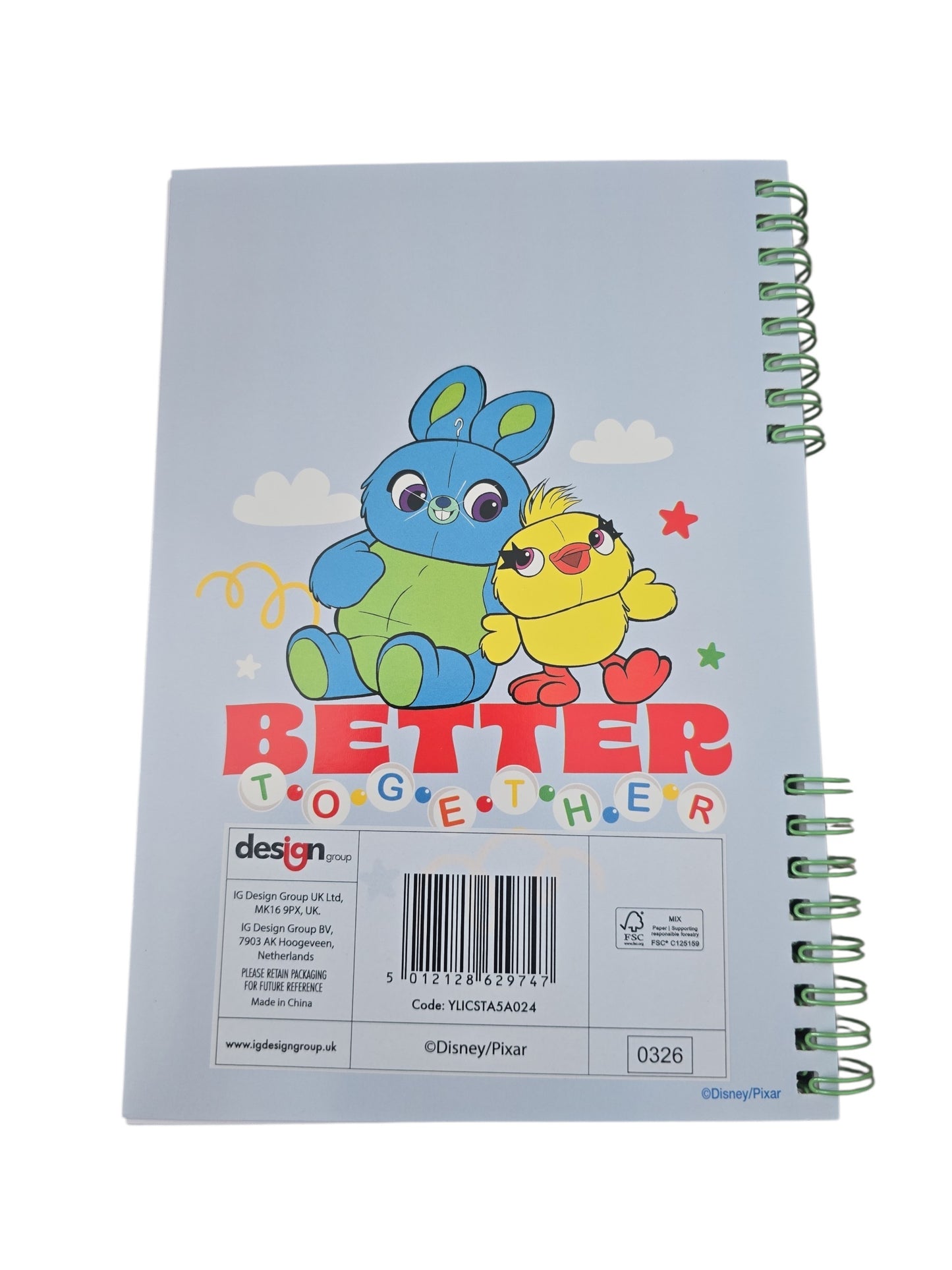 Toy Story "We're all friends here" Spiral Note Pad A5