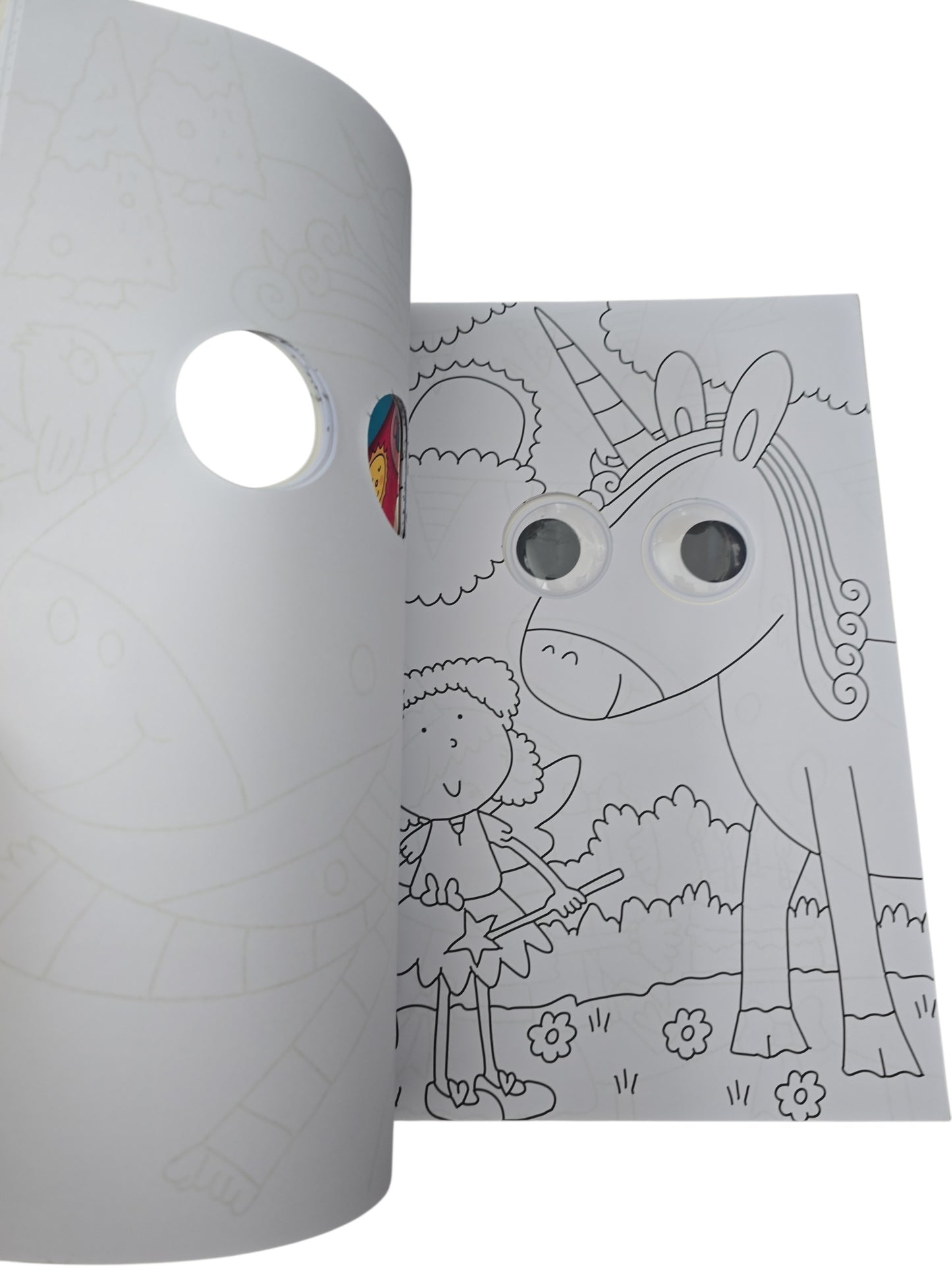 Wobbly Eyes Unicorn Colouring Book