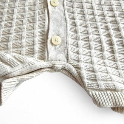 Beige Cotton Romper
