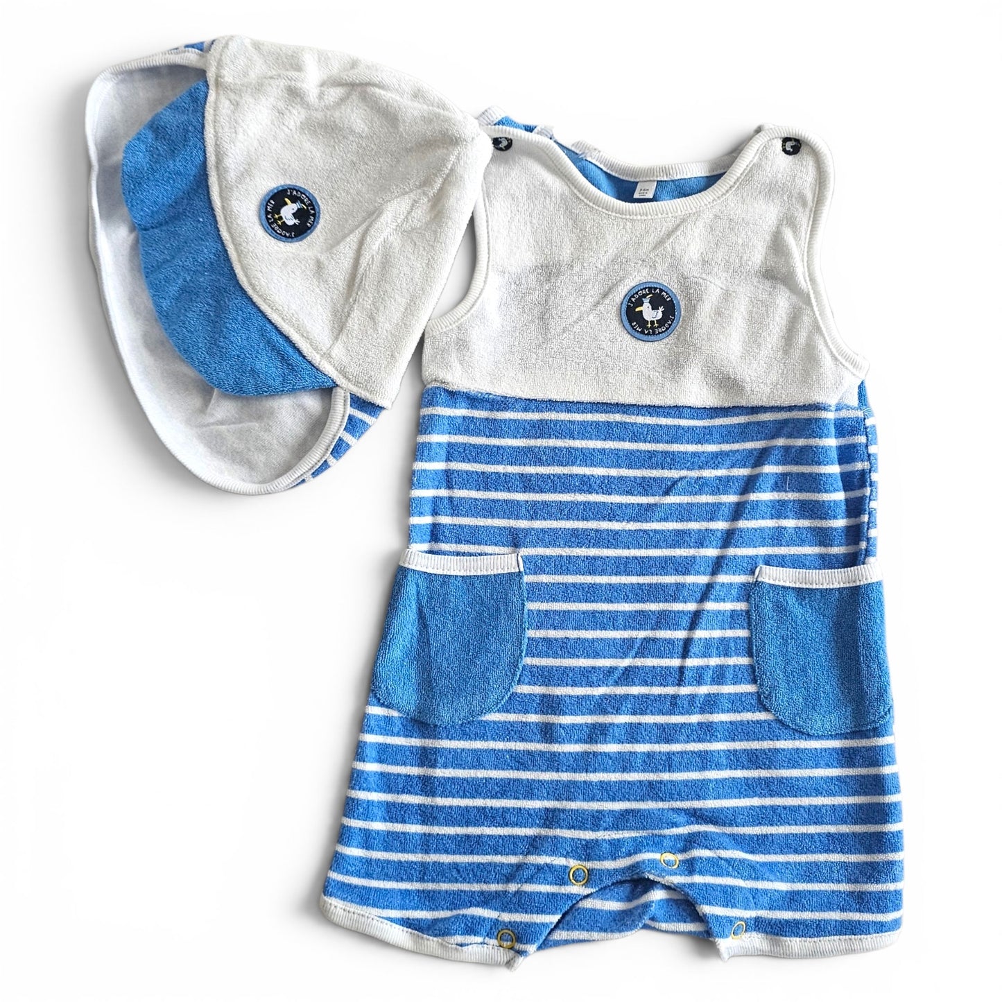 Beach Romper & Hat