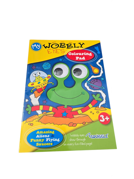 Wobbly Eyes Funny Aliens Colouring Book